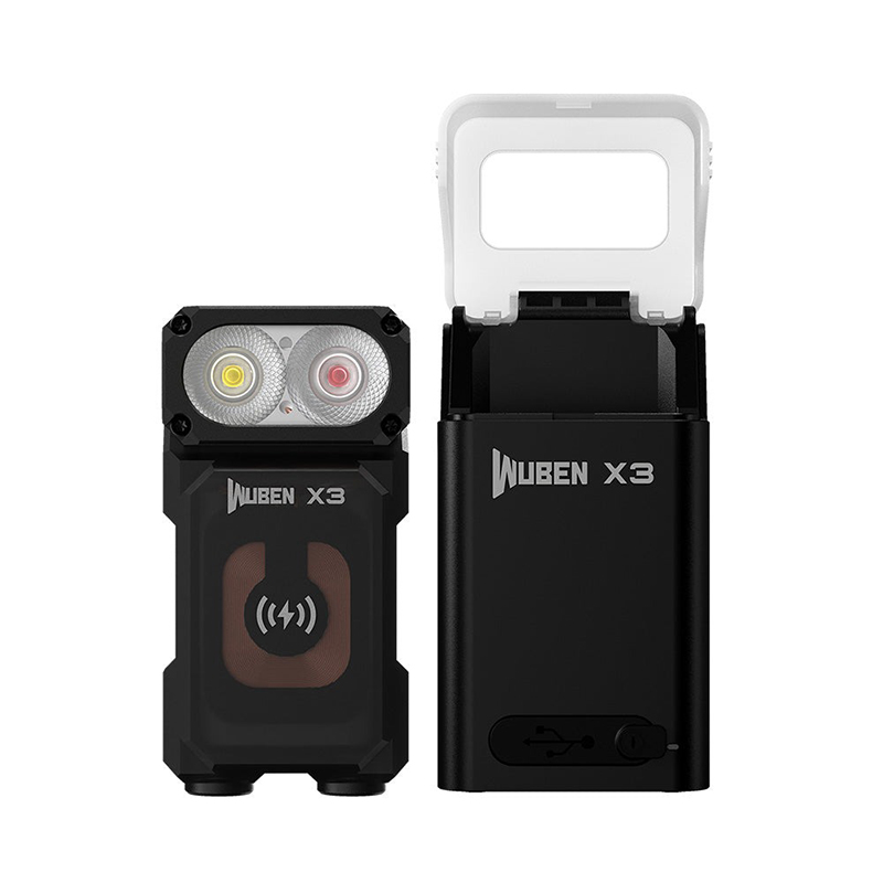 Wuben Lightok X3 Owl EDC Flashlight - X3 Black Charging Box